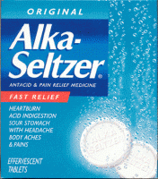 Alka-Seltzer antiácido, efervescente 36Tabletas