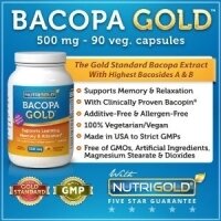 Bacopa Gold - 500 mg, 90 capsulas vegetarianas