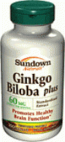 Gingko Biloba 60 mg, 60 cápsulas
