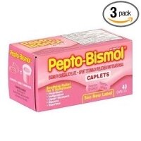 Pepto Bismol (3 cajas de 40 capsulas)